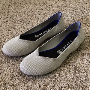 Rothy’s Women’s Flax Birdseye Flat Shoe Size 10.5 NWOT